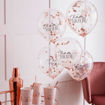 Picture of HEN PARTY ROSE GOLD CONFETTI BALLOONS 5 PACK